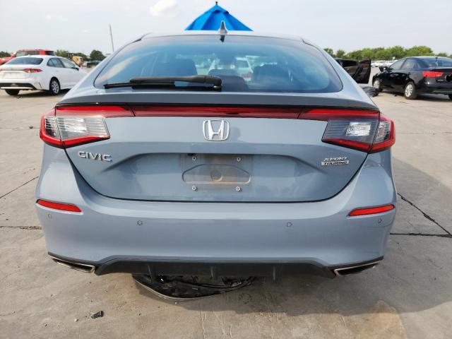19XFL1H8XNE007408 - 2022 HONDA CIVIC SPORT TOURING GRAY photo 6