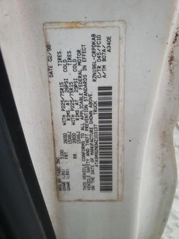 4TASM92N0WZ103137 - 1998 TOYOTA TACOMA XTRACAB PRERUNNER 白色 照片 12