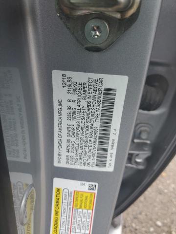 1HGCV1F33KA026967 - 2019 HONDA ACCORD SPORT 银色 照片 12