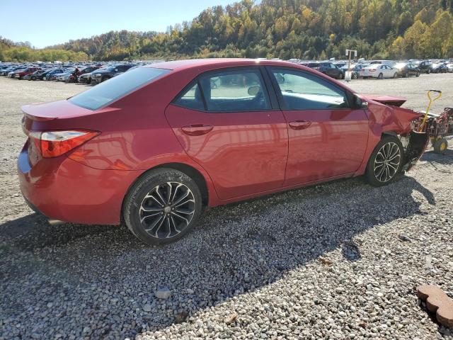 2T1BURHE4EC092535 - 2014 TOYOTA COROLLA L RED photo 3