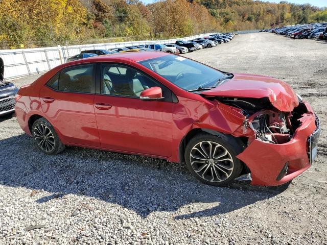 2T1BURHE4EC092535 - 2014 TOYOTA COROLLA L RED photo 4