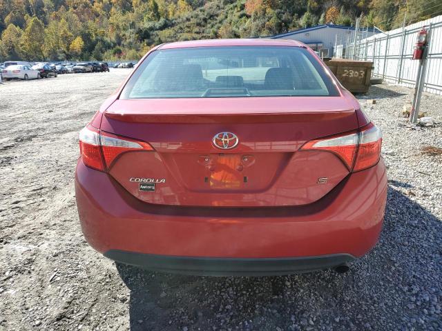 2T1BURHE4EC092535 - 2014 TOYOTA COROLLA L RED photo 6