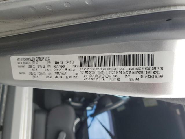 1C4AJWBG2CL238367 - 2012 JEEP WRANGLER SAHARA Gümüş foto 13