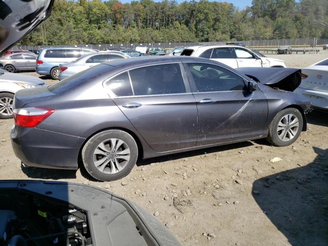 1HGCR2F36FA187605 - 2015 HONDA ACCORD LX GRAY photo 3