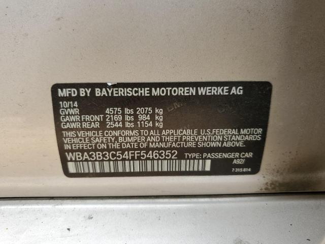 WBA3B3C54FF546352 - 2015 BMW 328 XI TAN photo 12