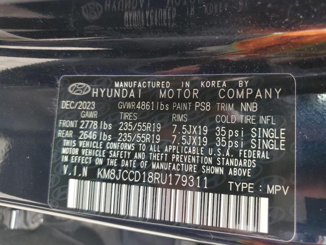 KM8JCCD18RU179311 - 2024 HYUNDAI TUCSON SEL CONVENIENCE 蓝色 照片 13