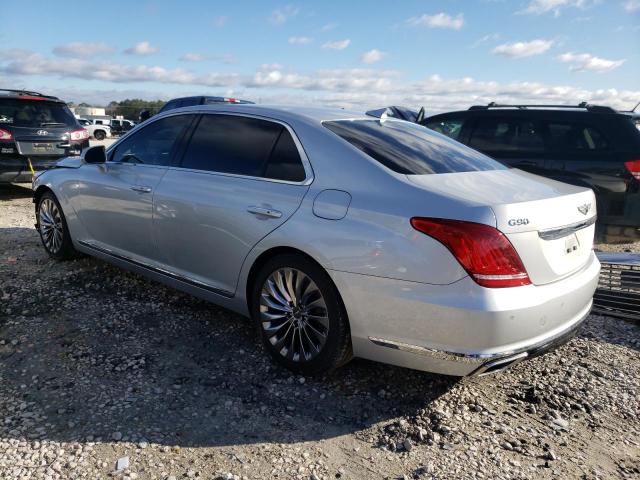 KMHG54JH5HU026203 - 2017 GENESIS G90 ULTIMATE SILVER photo 2