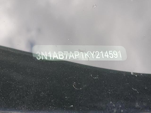 3N1AB7AP1KY214591 - 2019 NISSAN SENTRA S GRAY photo 12