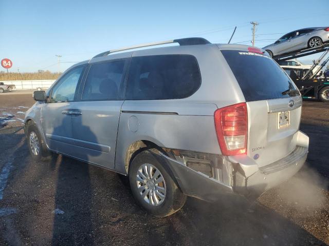 KNDMG4C75B6409964 - 2011 KIA SEDONA LX BLUE photo 2