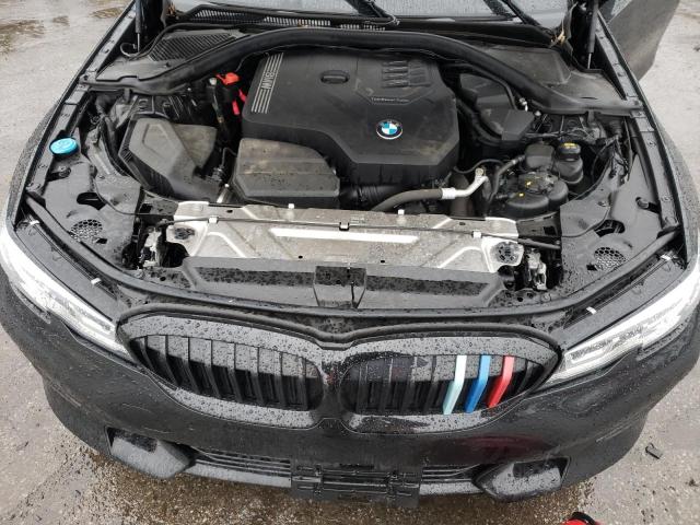 3MW5R7J00L8B38518 - 2020 BMW 330XI BLACK photo 11