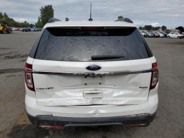 1FM5K8F87EGA33194 - 2014 FORD EXPLORER LIMITED WHITE photo 6