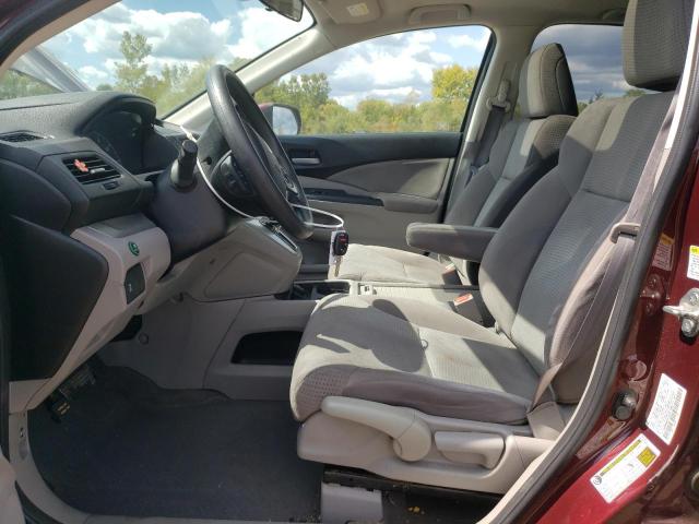 5J6RM4H51CL027496 - 2012 HONDA CR-V EX BURGUNDY photo 7