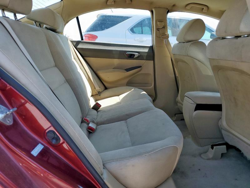 1HGFA16568L013301 - 2008 HONDA CIVIC LX MAROON photo 10