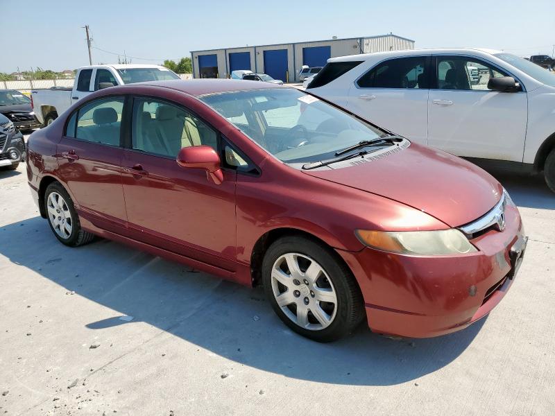 1HGFA16568L013301 - 2008 HONDA CIVIC LX MAROON photo 4