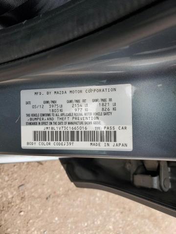 JM1BL1V73C1665016 - 2012 MAZDA 3 I TEAL photo 13