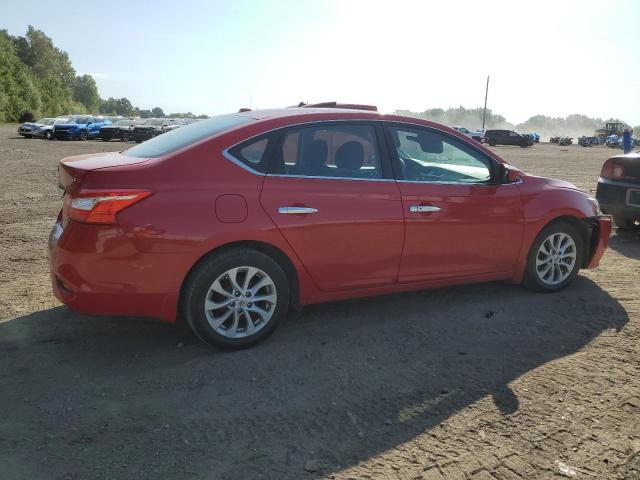 3N1AB7AP4JY205771 - 2018 NISSAN SENTRA S RED photo 3