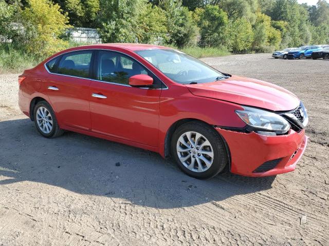 3N1AB7AP4JY205771 - 2018 NISSAN SENTRA S RED photo 4