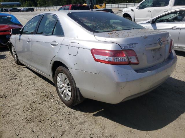 4T1BF3EK9AU023477 - 2010 TOYOTA CAMRY BASE SILVER photo 3