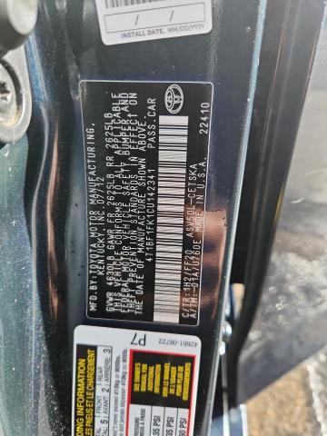 4T1BF1FK1CU142341 - 2012 TOYOTA CAMRY BASE Azul foto 13