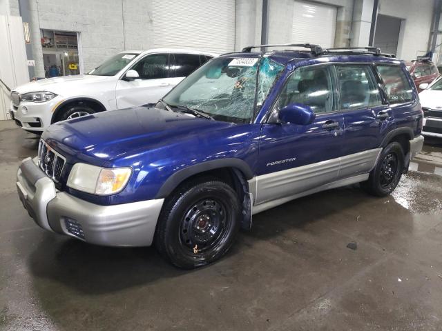 JF1SF655X1H755616 - 2001 SUBARU FORESTER S BLUE photo 1