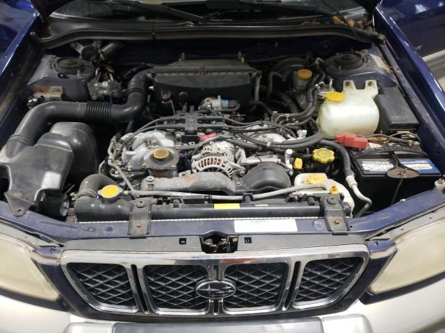 JF1SF655X1H755616 - 2001 SUBARU FORESTER S BLUE photo 11