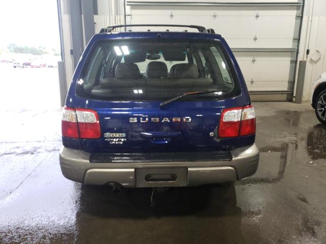 JF1SF655X1H755616 - 2001 SUBARU FORESTER S BLUE photo 6