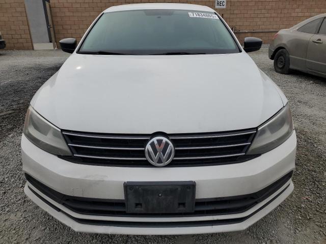 3VW2K7AJ8FM407540 - 2015 VOLKSWAGEN JETTA BASE WHITE photo 5