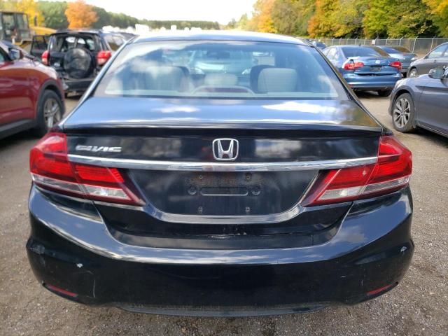 2HGFB2F42DH017850 - 2013 HONDA CIVIC LX BLACK photo 6