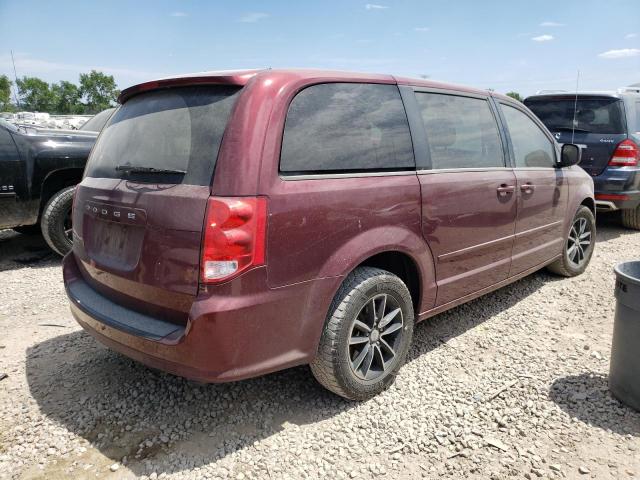 2C4RDGBG7HR617878 - 2017 DODGE GRAND CARA SE MAROON photo 3