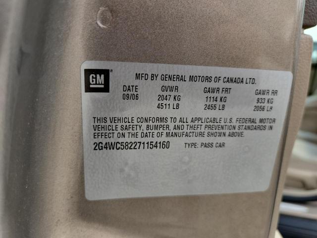 2G4WC582271154160 - 2007 BUICK LACROSSE CX Brązowy zdjęcie 12