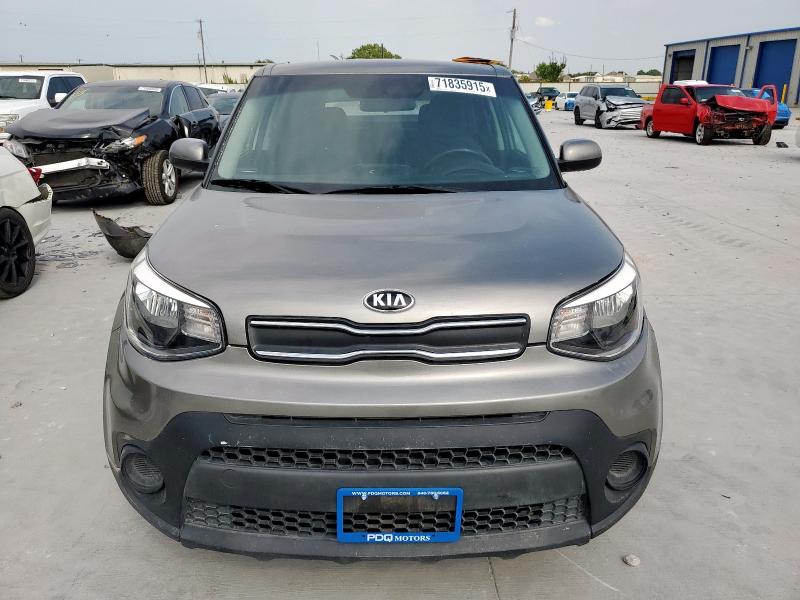 KNDJN2A22K7000853 - 2019 KIA SOUL GRAY photo 5