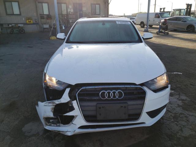 WAUAFAFL0EN005460 - 2014 AUDI A4 PREMIUM WHITE photo 5