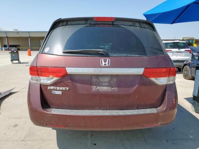 5FNRL5H65GB098667 - 2016 HONDA ODYSSEY EXL BURGUNDY photo 6