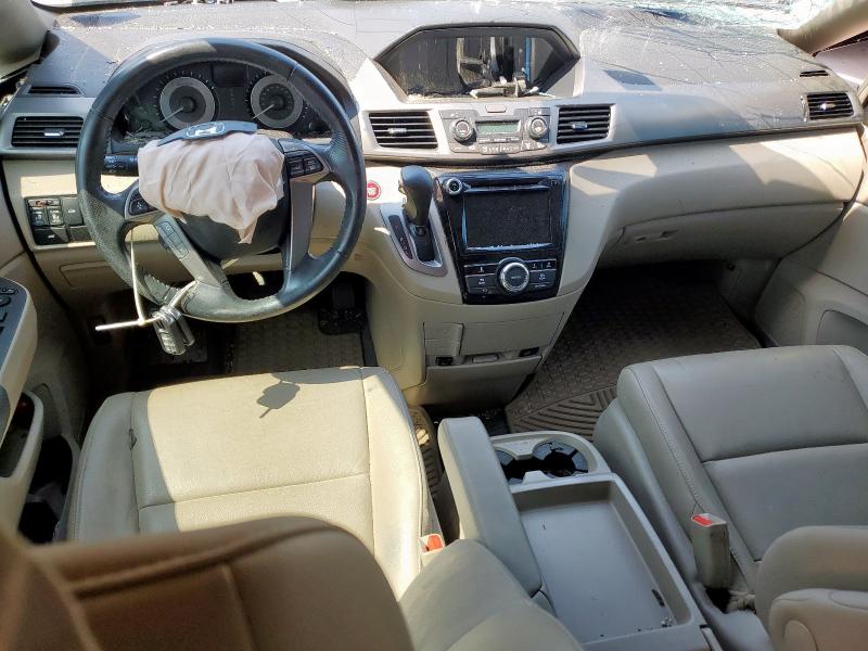 5FNRL5H65GB098667 - 2016 HONDA ODYSSEY EXL BURGUNDY photo 8