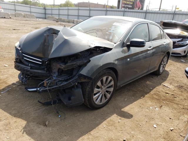 1HGCR2F7XDA084428 - 2013 HONDA ACCORD EX GRAY photo 1