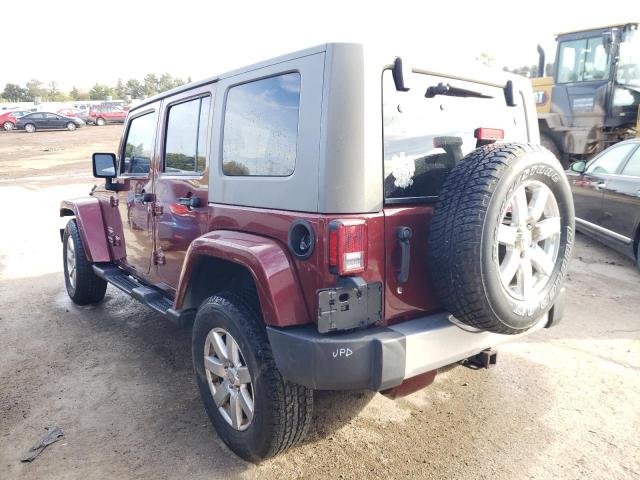 1J8GA59178L648314 - 2008 JEEP WRANGLER SAHARA BURGUNDY photo 2