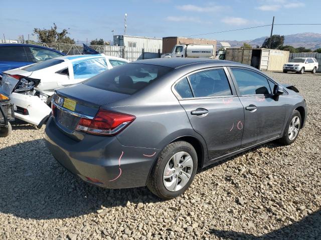 2HGFB2F54DH524144 - 2013 HONDA CIVIC LX GRAY photo 3