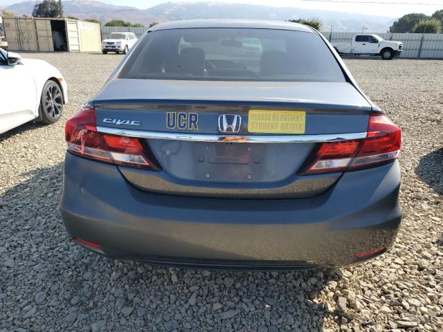 2HGFB2F54DH524144 - 2013 HONDA CIVIC LX GRAY photo 6