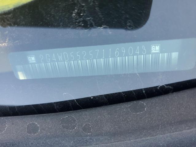 2G4WD552571169043 - 2007 BUICK LACROSSE CXL ნაცრისფერი ფოტო 12