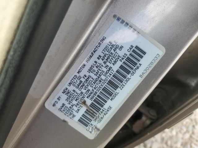 1NXBR32EX3Z071417 - 2003 TOYOTA COROLLA CE BEIGE photo 12