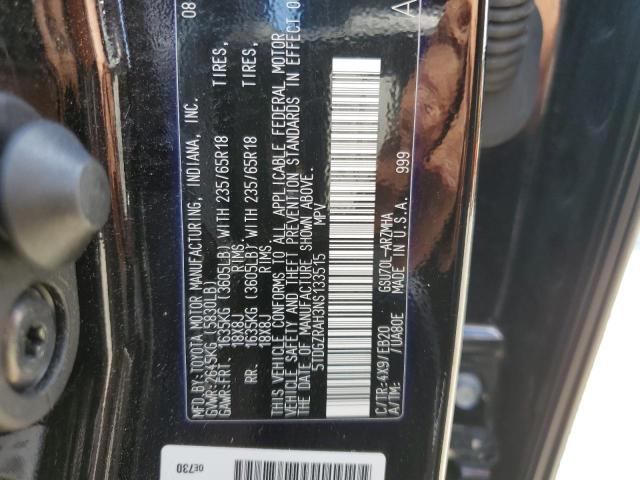 5TDGZRAH3NS133515 - 2022 TOYOTA HIGHLANDER XLE BROWN photo 14