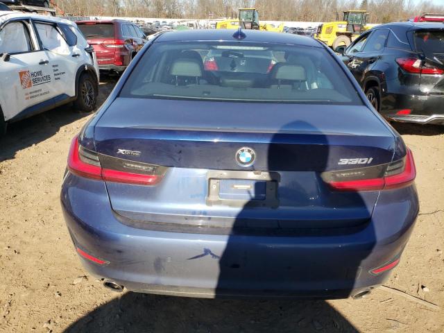 WBA5R7C56KFH32449 - 2019 BMW 330XI BLUE photo 6