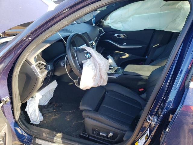 WBA5R7C56KFH32449 - 2019 BMW 330XI ლურჯი ფოტო 7
