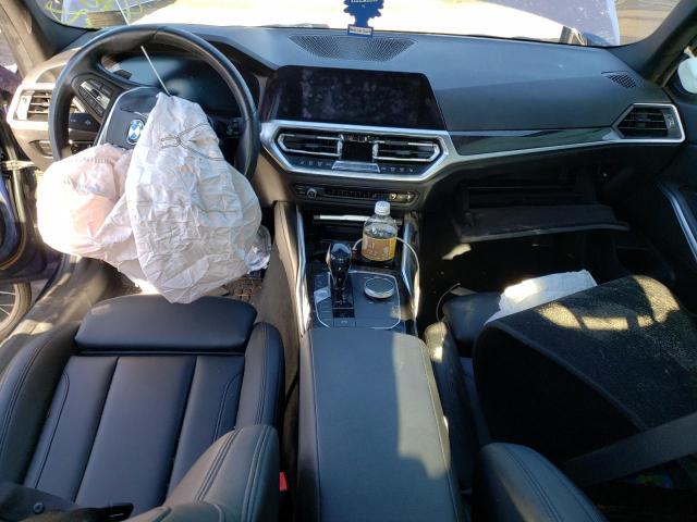 WBA5R7C56KFH32449 - 2019 BMW 330XI ლურჯი ფოტო 8