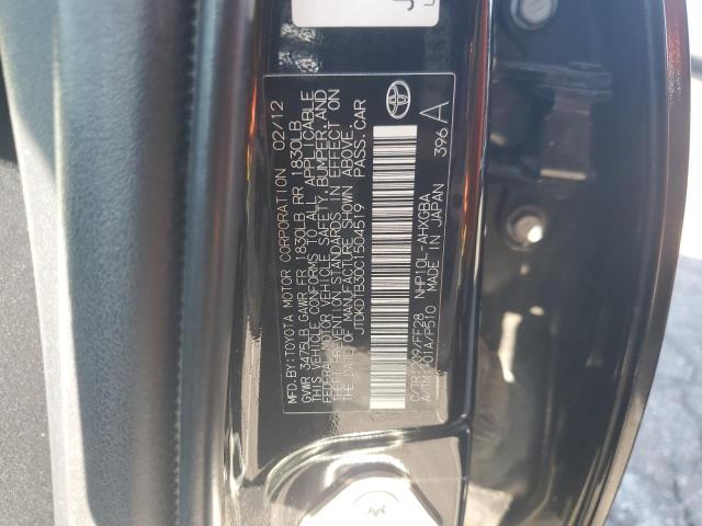 JTDKDTB30C1504519 - 2012 TOYOTA PRIUS C 黑色 照片 13