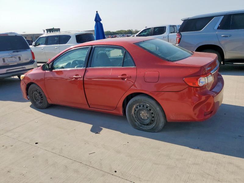 2T1BU4EE6DC980645 - 2013 TOYOTA COROLLA BASE წითელი ფოტო 2