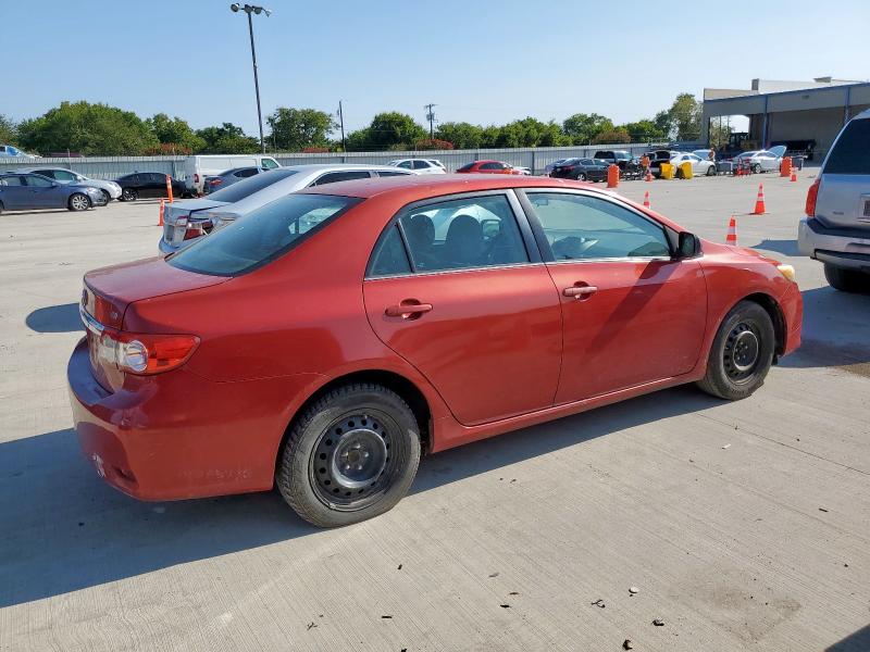 2T1BU4EE6DC980645 - 2013 TOYOTA COROLLA BASE წითელი ფოტო 3