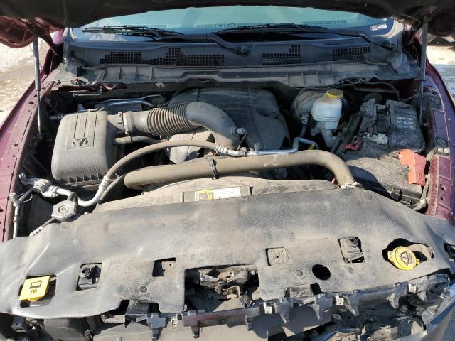 1C6RR7FT8HS721584 - 2017 RAM 1500 ST MAROON photo 11