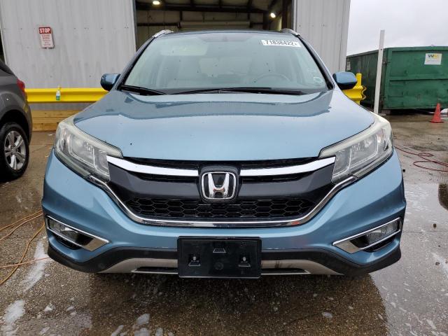 2HKRM3H79FH551876 - 2015 HONDA CR-V EXL BLUE photo 5