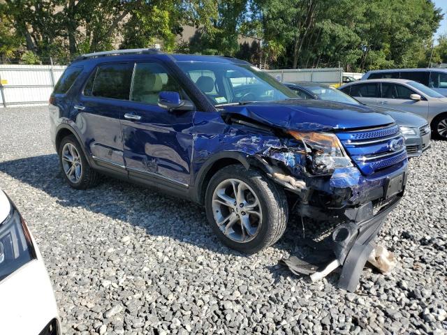1FM5K8F89DGA05847 - 2013 FORD EXPLORER LIMITED Blau Foto 4